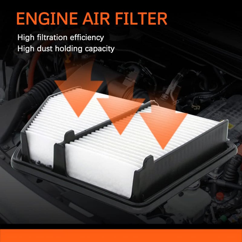 KEDAKEJI Engine Air Filter (CA12051) Air Filter Compatible with 2016 2017 2018 2019 2020 2021 Honda Civic 2.0L OE# 17220-5BA-A00 - Image 2